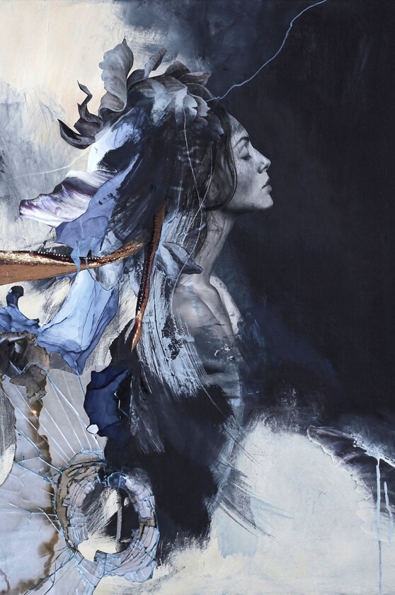 Poster Imperfection blue, Blå