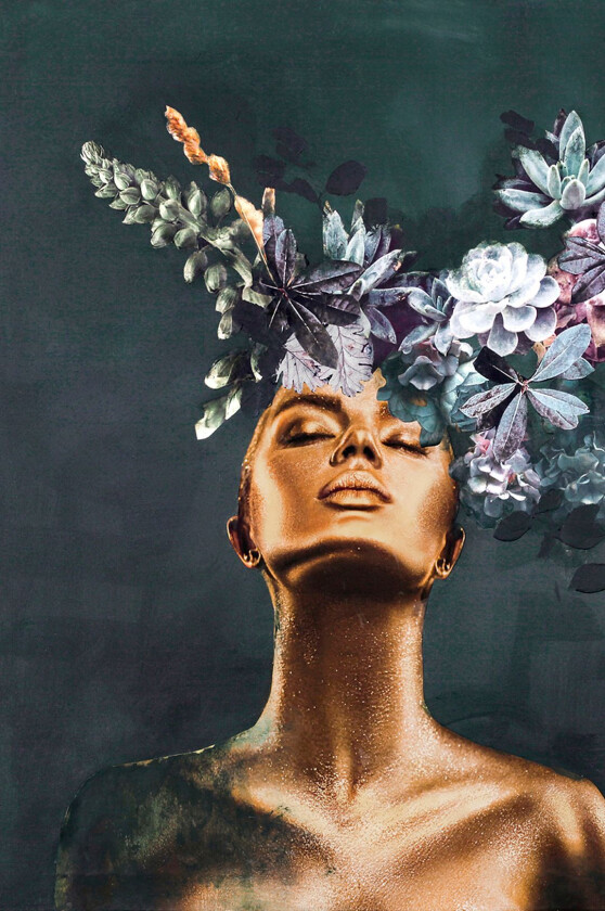 Poster Gold couture 2, Gull