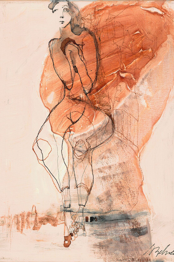 Poster Stormy day, Beige