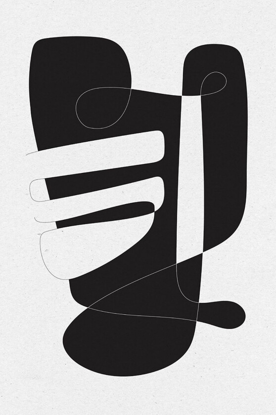 Poster Graphical 4, Hvit