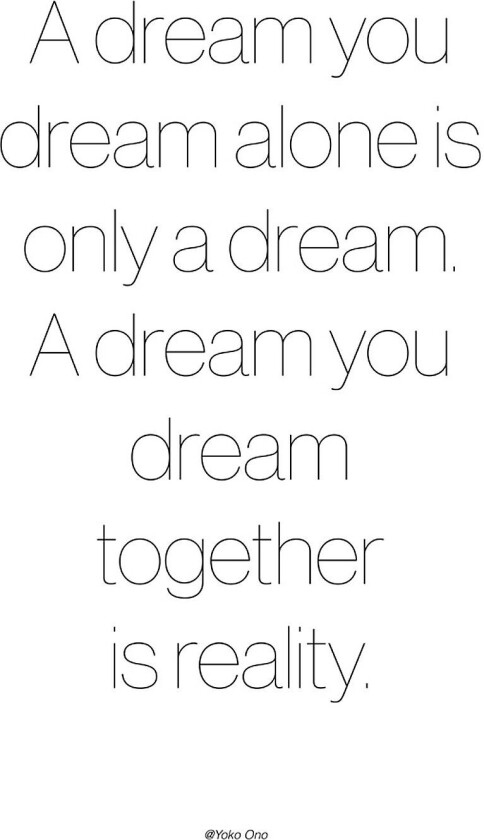 Poster A Dream, Hvit