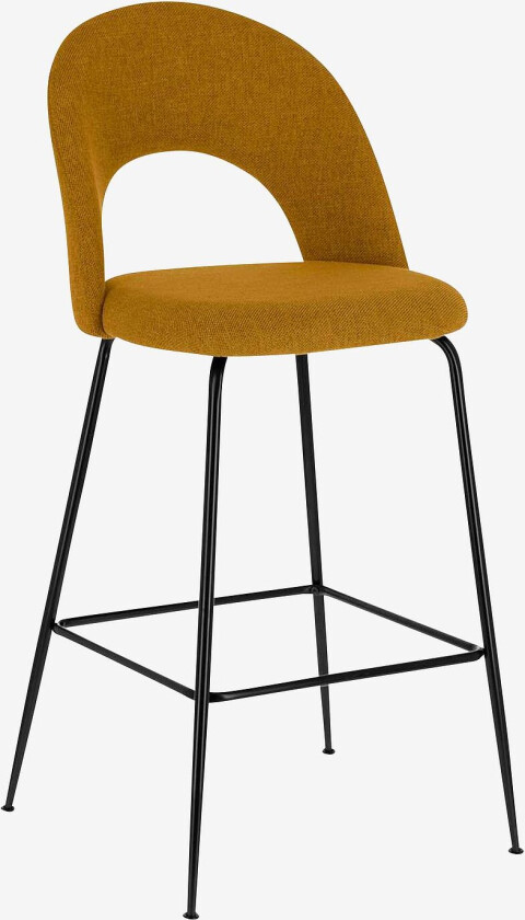 Barstol Mahalia, sittehøyde 63 cm, 4-pk, Gul