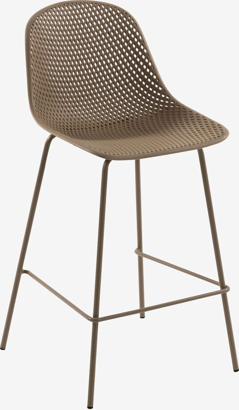 Barstol Quinby, sittehøyde 65 cm, 4-pk, Brun