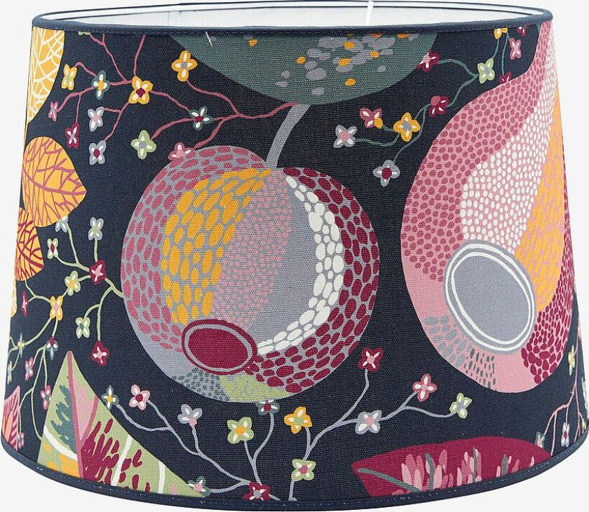 Lampeskjerm Sofia Mønstret 35 cm, Blå