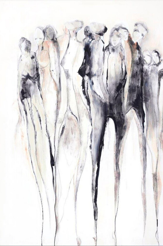 Poster Say Yes To The Lines 2, Beige