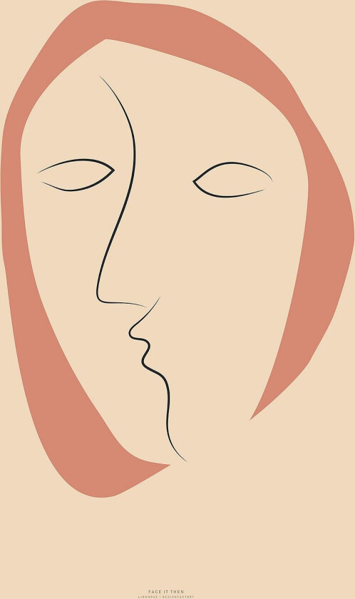 Poster Face It 2, Beige