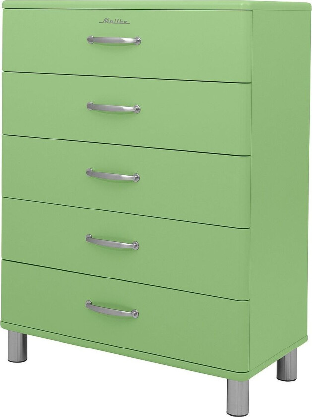 Kommode Malibu 5DR, Grønn