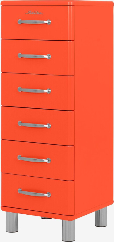 Kommode Malibu 6DR W41, Rød