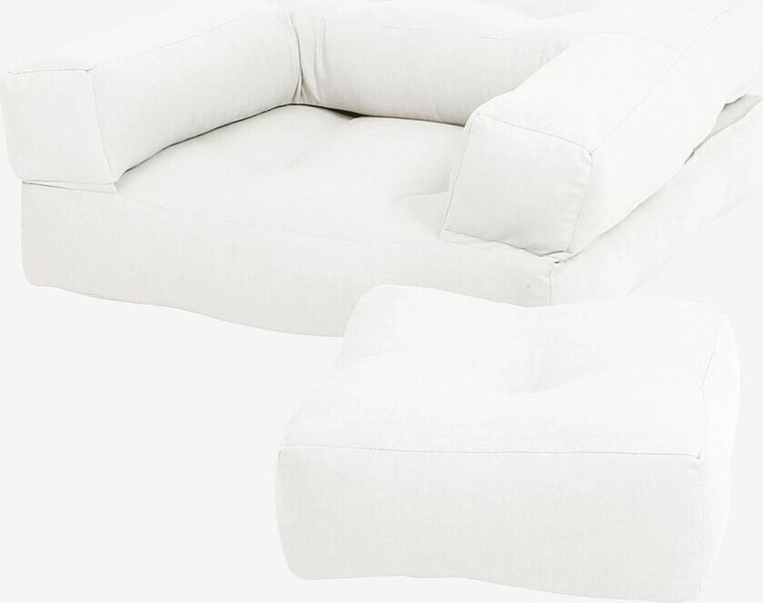 Loungestol-seng Mini Cube, Beige