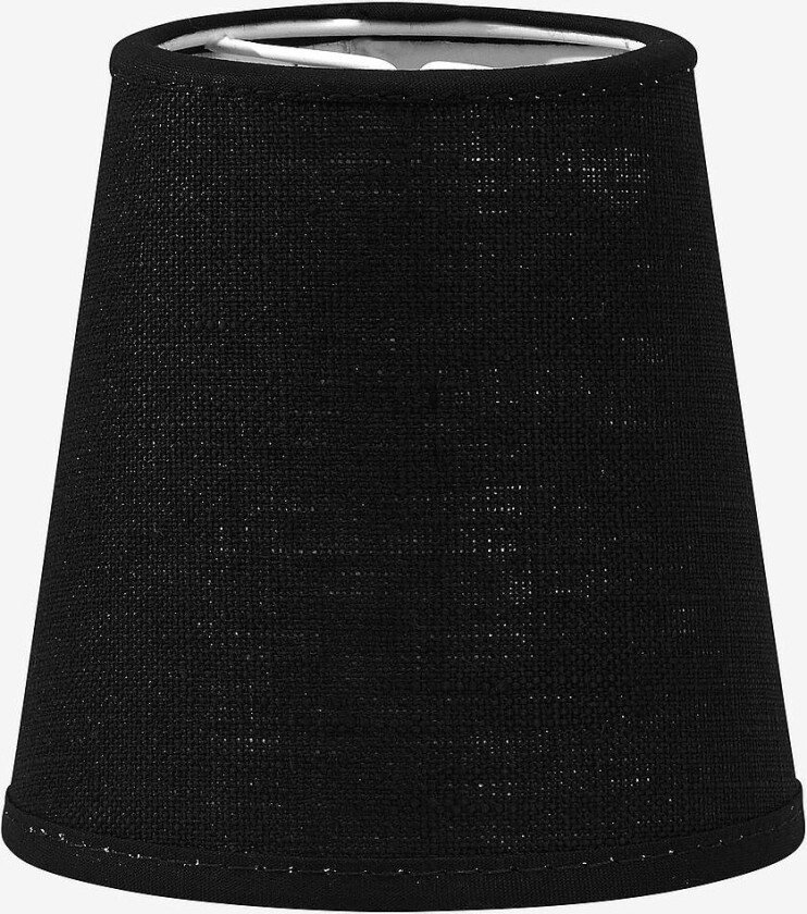 Lampeskjerm Queen Franza 10 cm, Svart