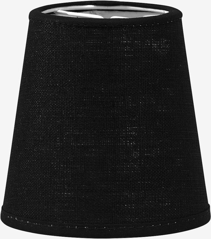 Lampeskjerm Queen Franza 12 cm, Svart