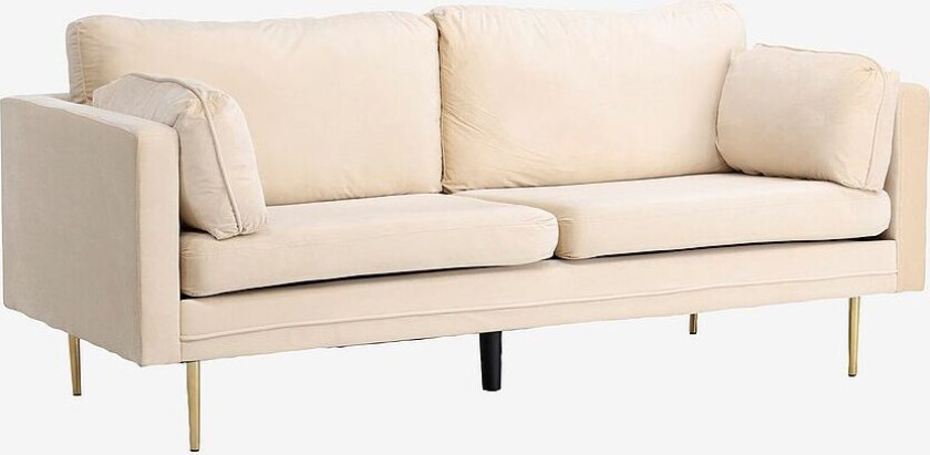 Sofa Boel, 3-seter, Hvit