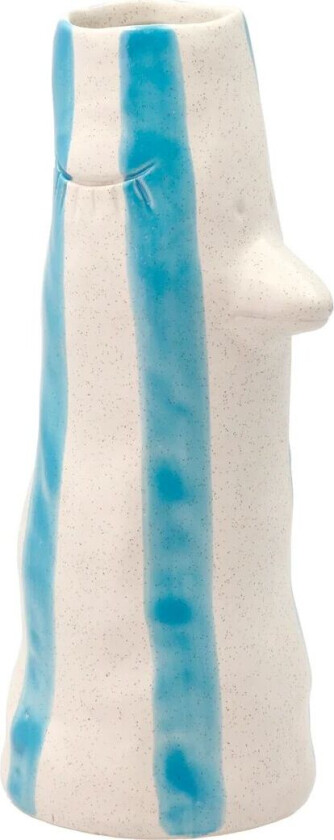 Styles vase med nebb og øyevipper 26 cm Blue