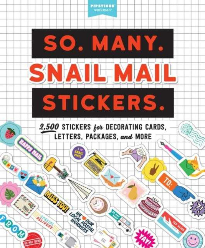 So. Many. Snail Mail Stickers. 2,500 Stickers for Decorating Cards, Letters, Packages, and More