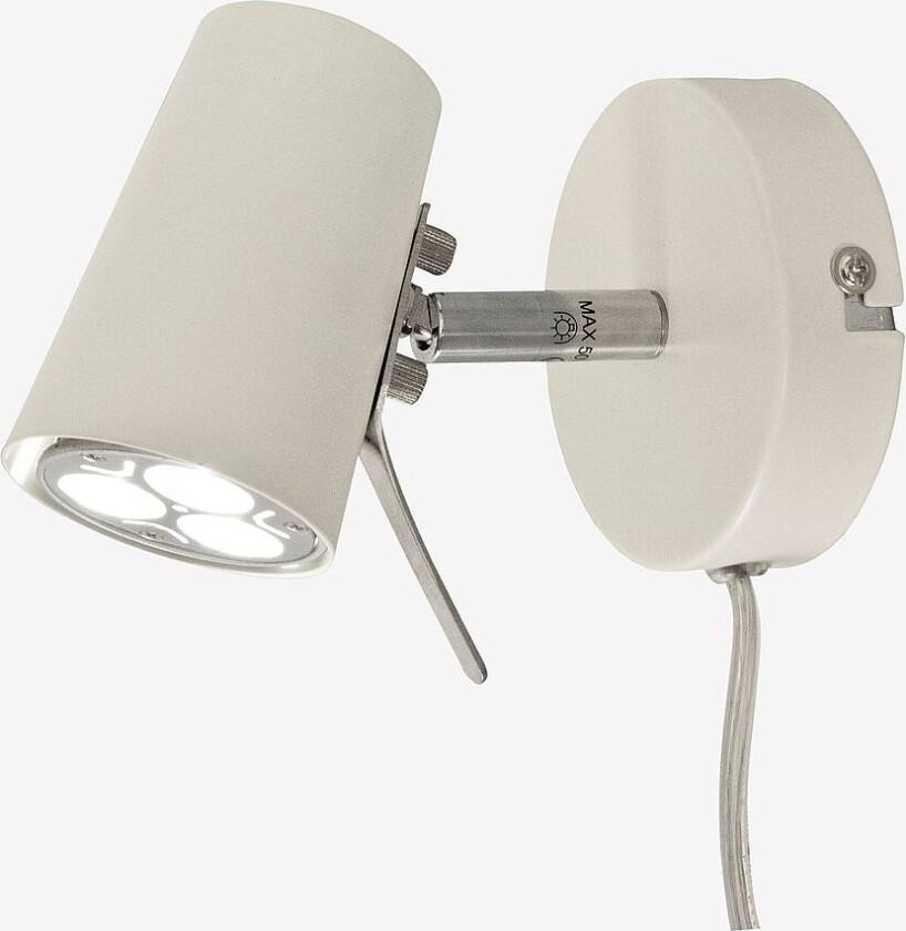 Vegglampe Pilot, Hvit