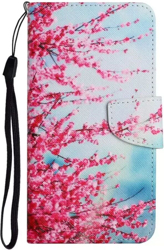 Samsung Galaxy S22+ (Plus) Flip Deksel i Kunstskinn med Lommebok - Sakura