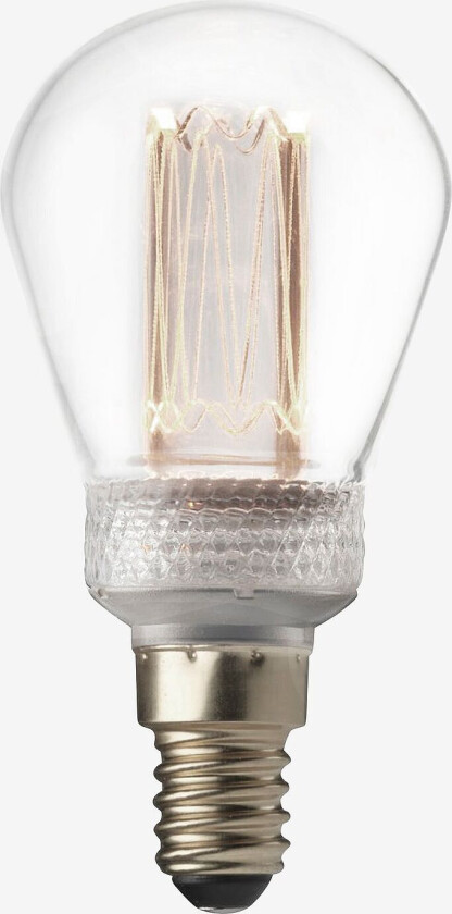 Edison-lyspære Future LED 3000K, 45 mm, Sølv