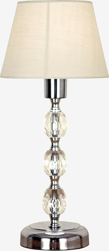 Bordlampe Johanna, mellom, Krom