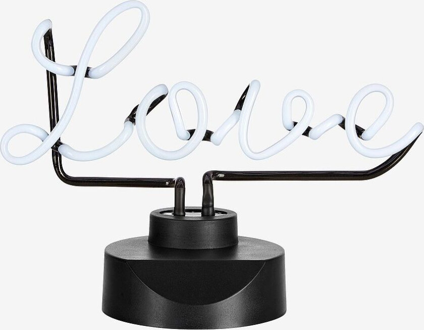 Bordlampe Texas Love, Svart