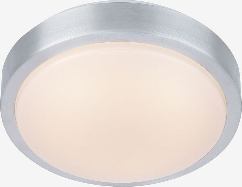 MOON Plafond 22cm LED Alu/Hvit, Sølv