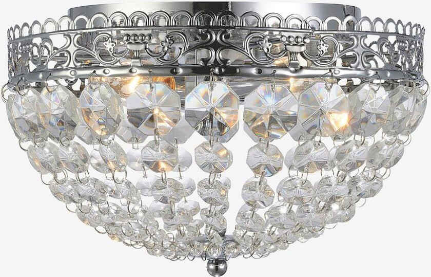 SAXHOLM Plafond 2L , Krom/MC IP21, Krom