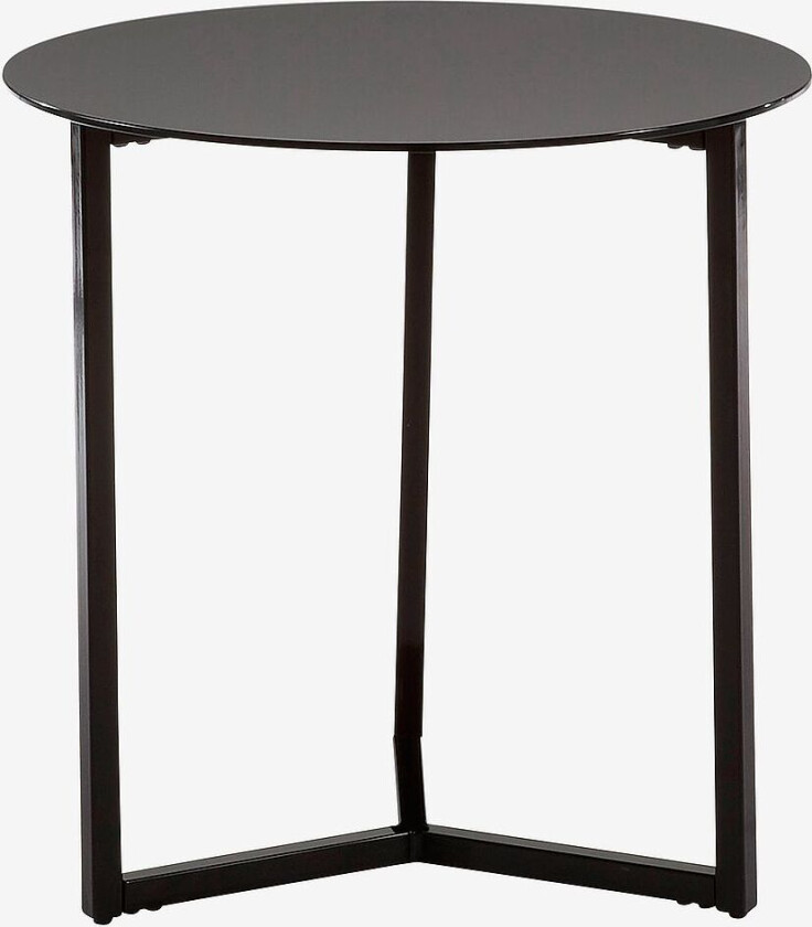 Sidebord MARAE svart/svart glass, Svart
