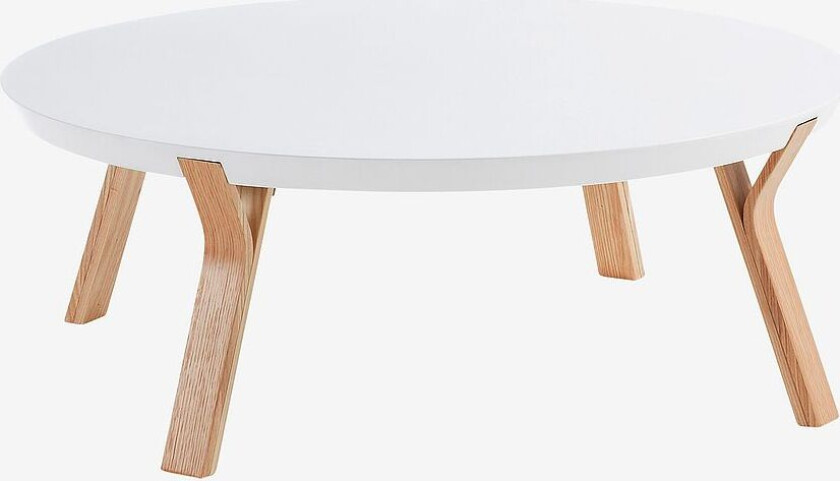 SOLID sofabord hvit/ask, Hvit