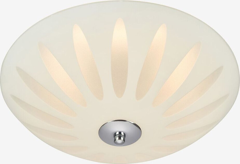 Plafond Petal LED 43cm Hvit/, Krom, Krom