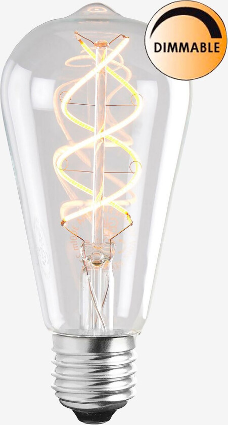 Lyspære LED Soft Filament Dimbar Klar Uniterm E27