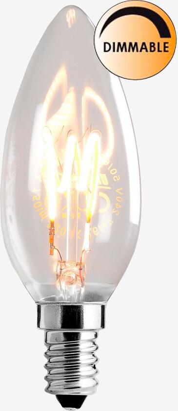 Lyspære LED Soft Filament Dimbar Klar