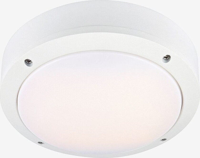 Utebelysning plafond Luna, Hvit