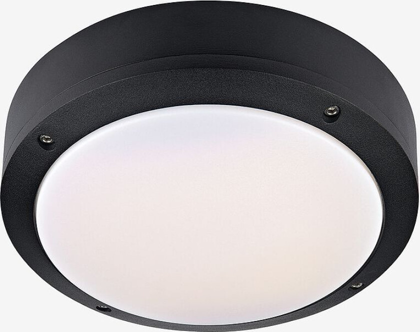 Utebelysning plafond Luna, Svart