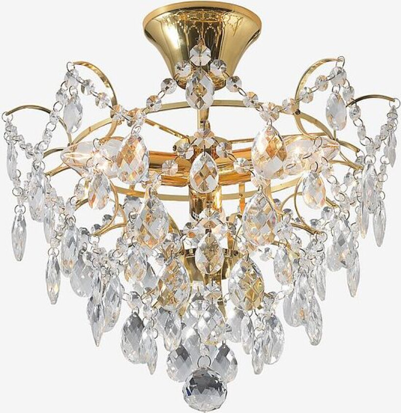 Taklampe ROSENDAL, Gull