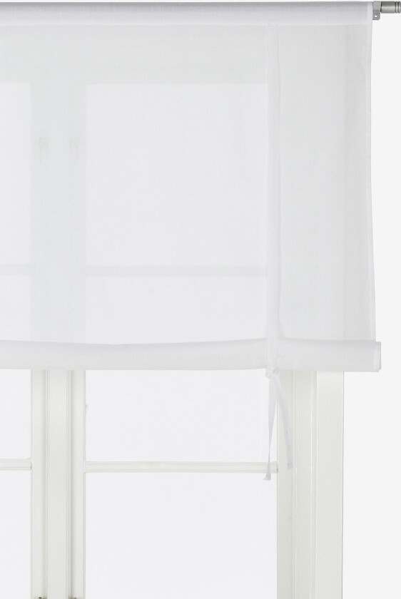 Roll up-gardin Voile, Hvit