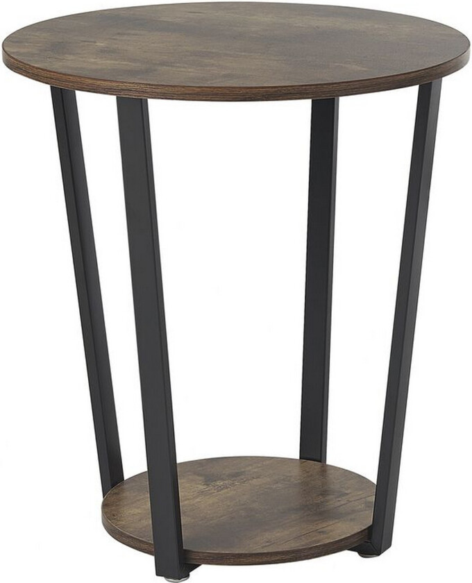 Emmalee Sidebord 50 cm - Mørkt tre/Svart