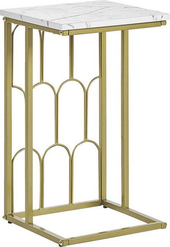 Bilde av Fuller Sofabord 30 cm - Hvit/Gull