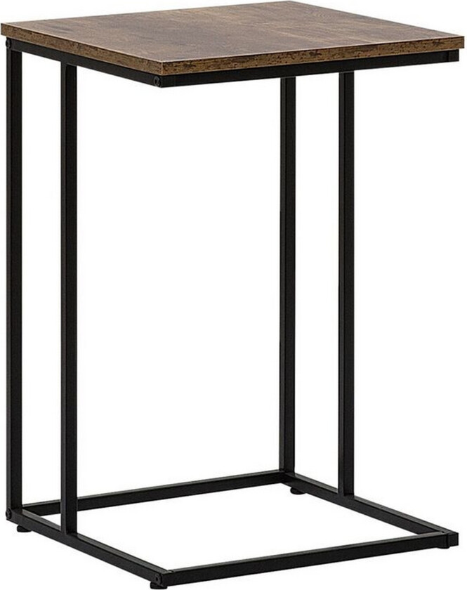 Garth Sofabord 40 cm - Mørkt tre/Svart