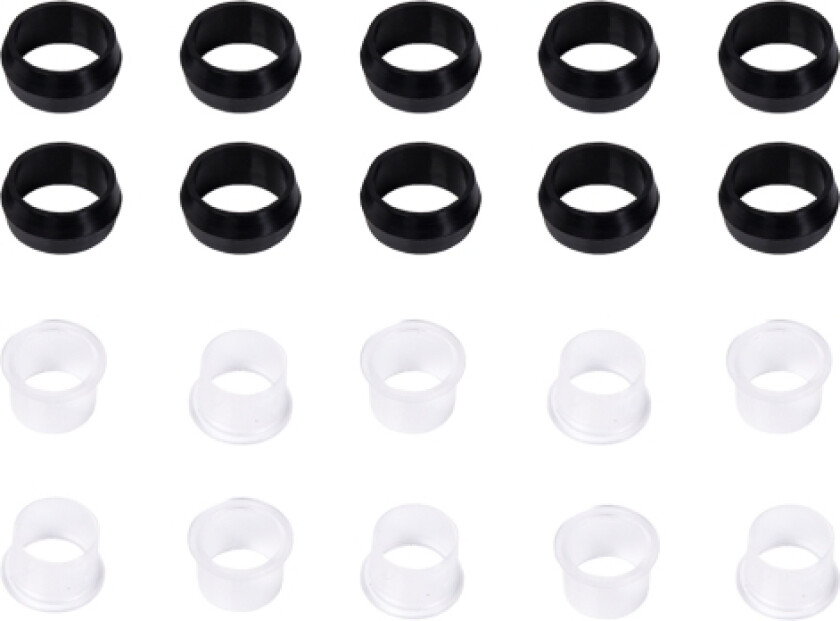 17566, Svart, Hvit, O-Ring, Væske, 1,6 Cm