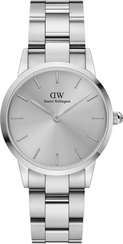 Iconic Link Unitone 28mm Silver DW00100401 - Kvarts - Sølv - Dameklokker - Rustfritt stål - ledd m/pin - Mineral