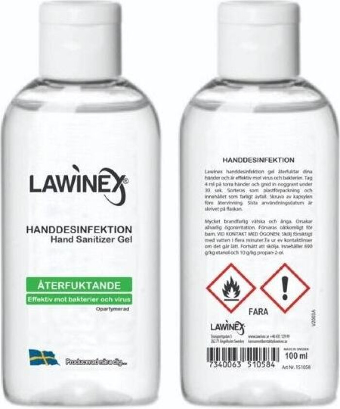 Hånddesinfeksjon Lawinex 100 Ml Gel 70 %