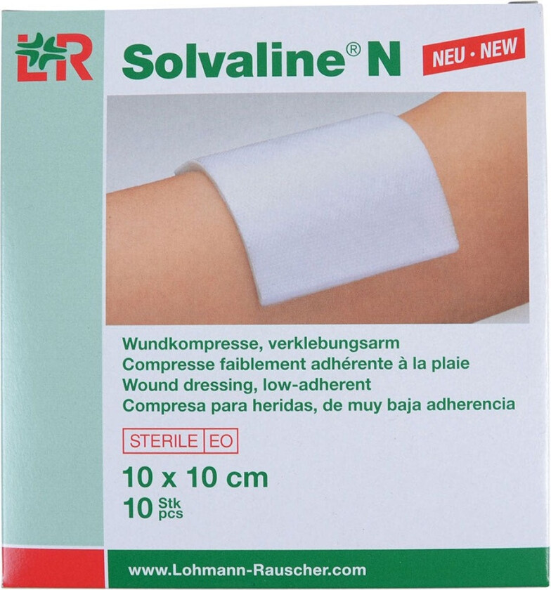 Solvaline Kompress 10x10 Cm 10 Stk/pk