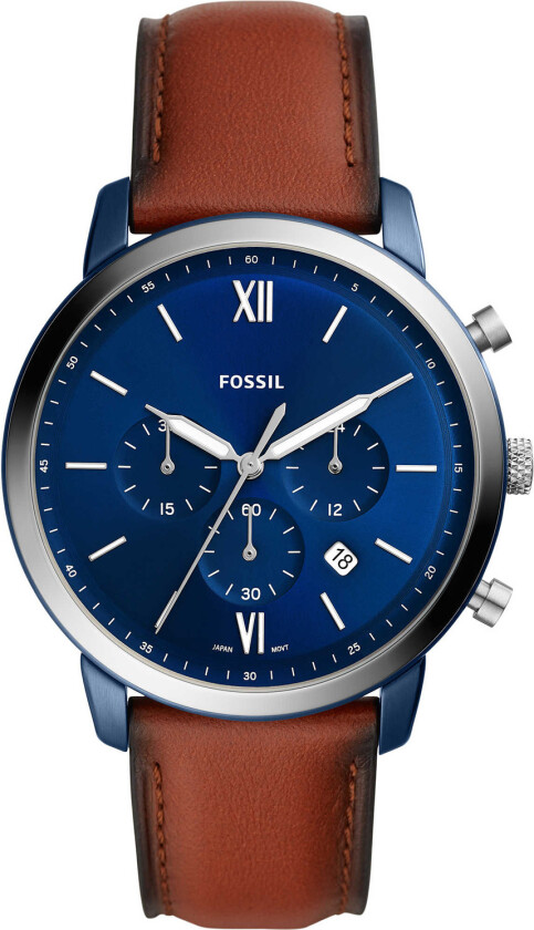 Neutra Chrono FS5791 - Kvarts - Grå - Herreklokker - Skinn - Mineral