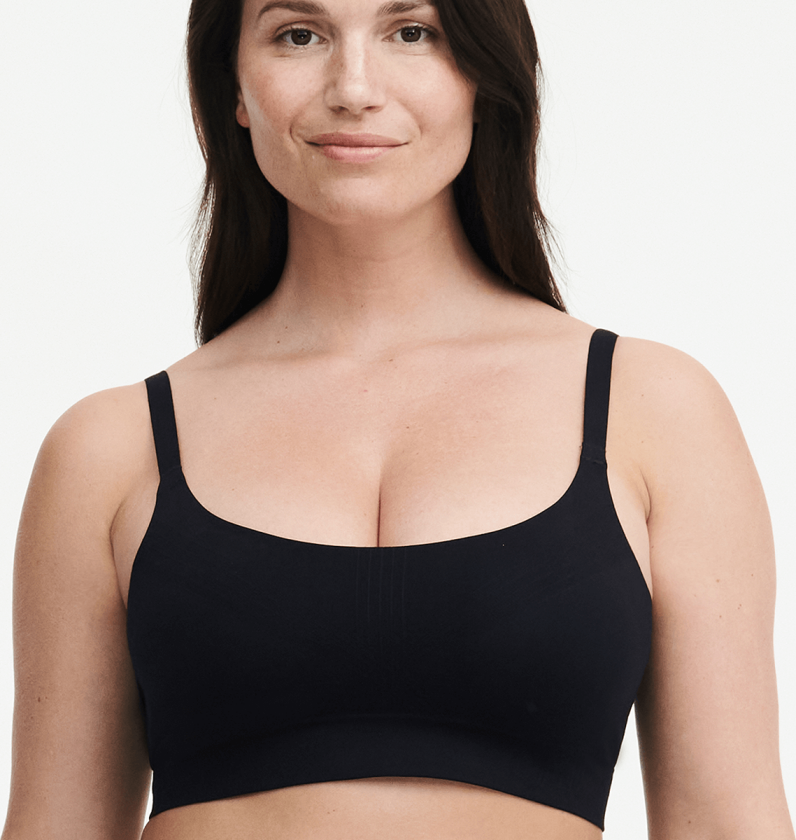 Smooth Comfort Support BH uten spiler, svart, Størrelse: L, Kvinner