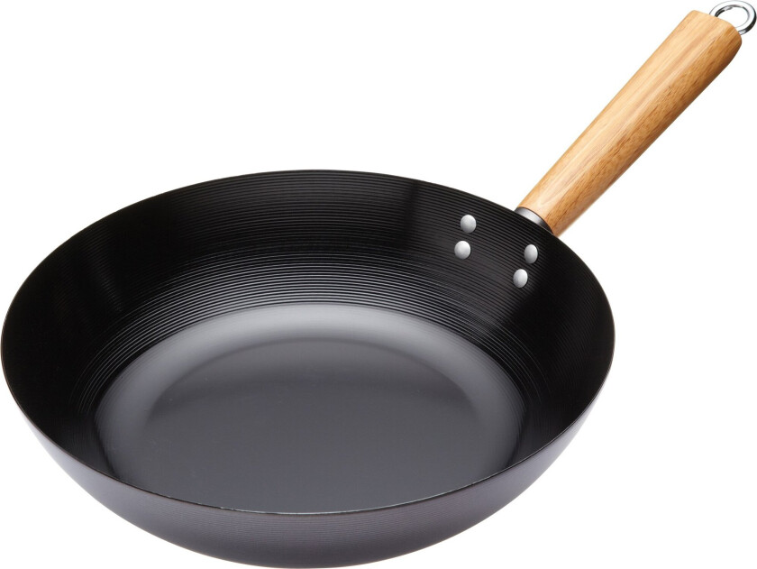 Wokpanne 30 cm, svart