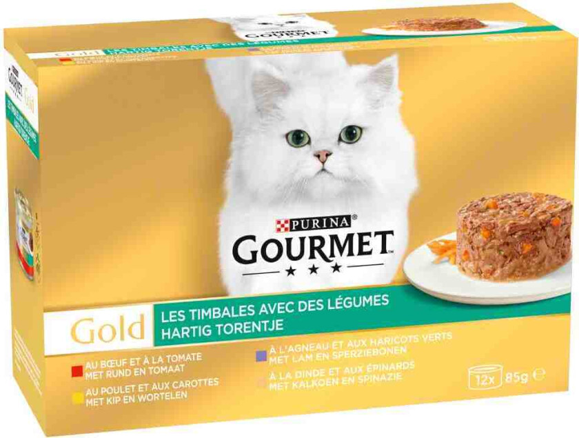 Økonomipakke Gourmet Gold Raffinert ragu 24 x 85 g - Kyllingvarianter
