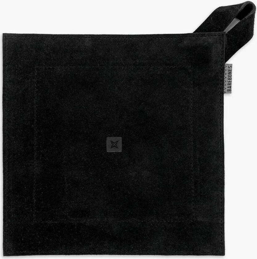 Grytekluter I Skinn / Suede Hot Top - 1 Stk, Sort