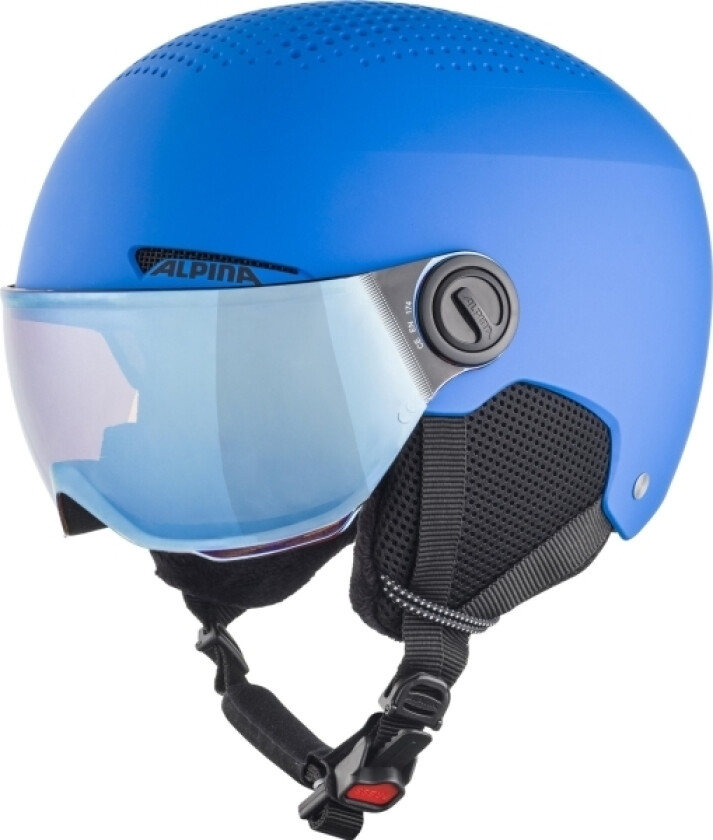 Vinterhjelm Alpina Zupo Visor Q-Lite Blue Matt 54-58