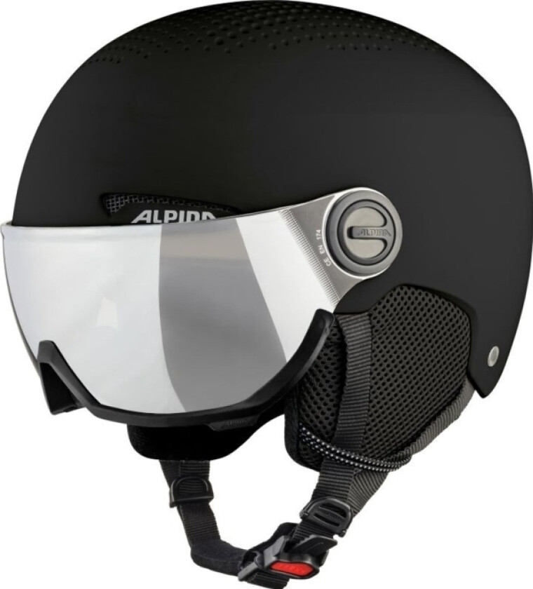 Vinterhjelm Alpina Arber Visir Q Lite Sort Mat 54-58