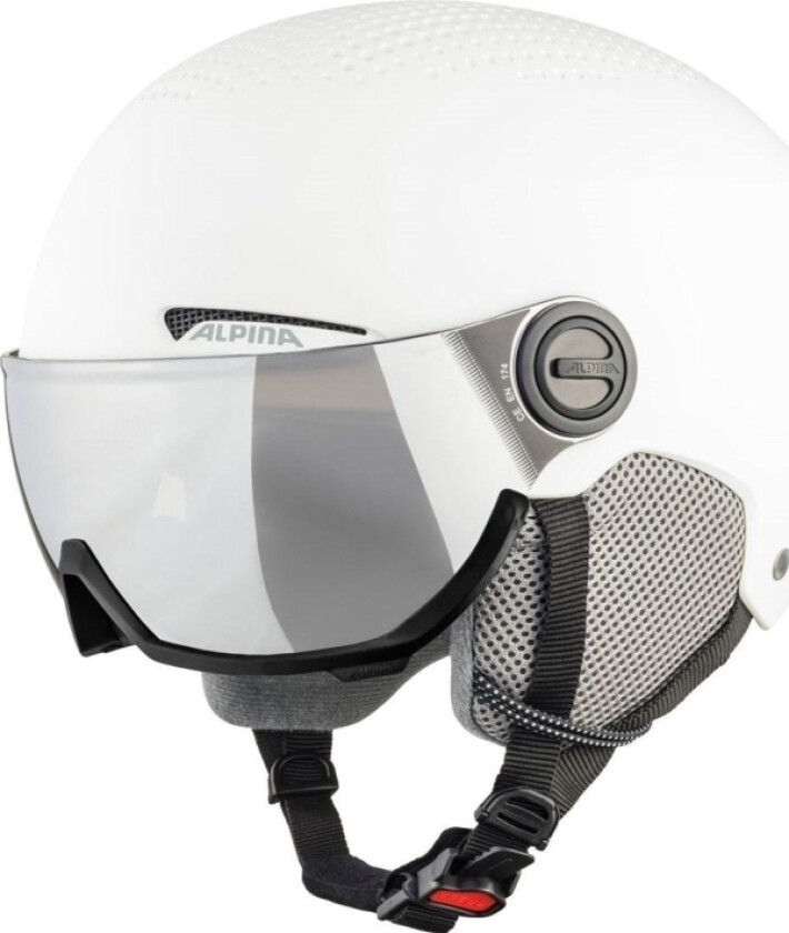 Vinterhjelm Alpina Arber Visir Q-Lite Hvid Mat 54-58