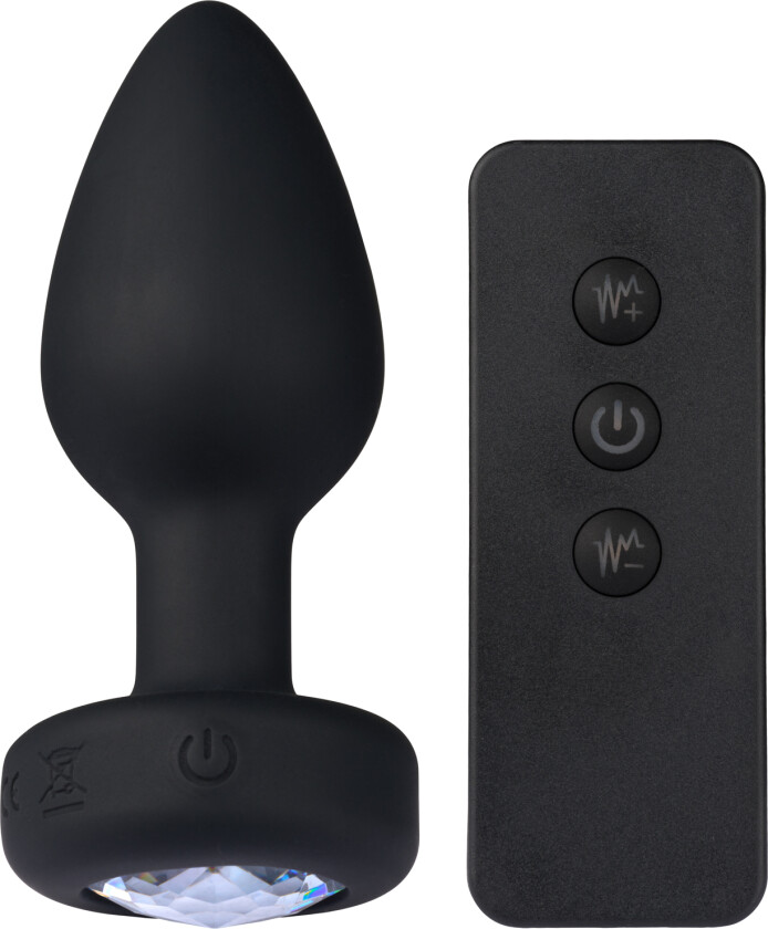 Medium Vibrating Jewel Butt Plug